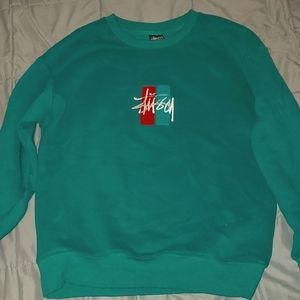 Medium green stussy sweatshirt